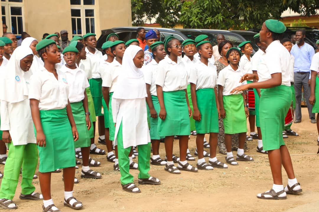 Cadet corps on parade